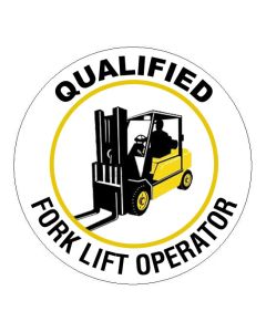 Fork Lift Hard Hat Stickers - Qty 50